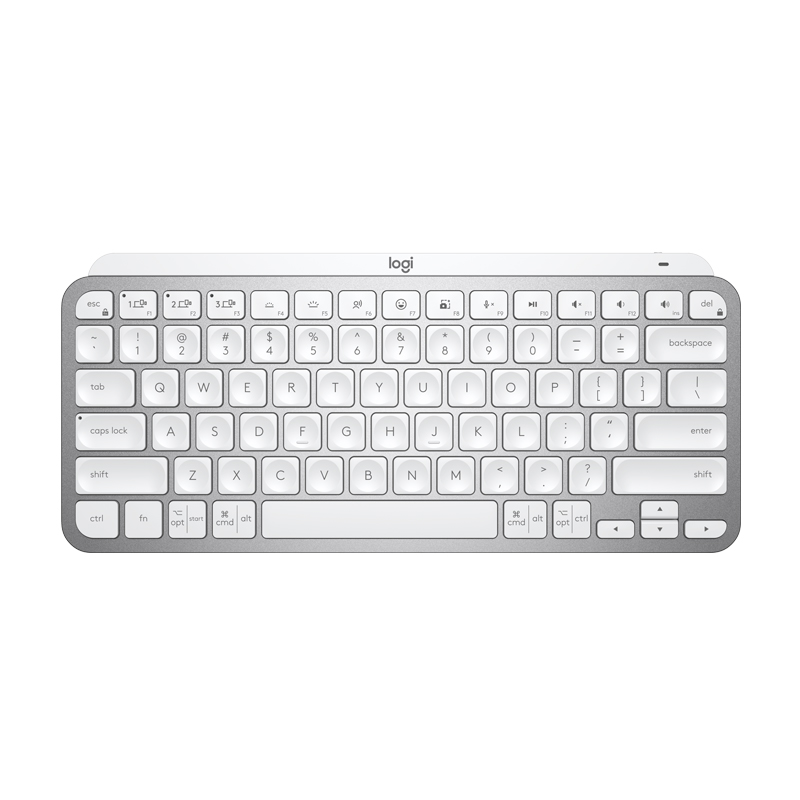 罗技大师系列MX Keys Mini 键盘 浅灰色 ToB